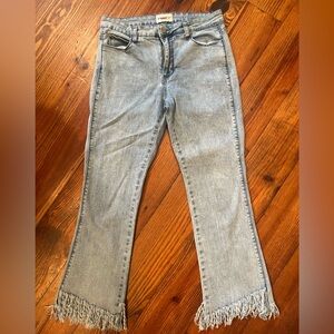 🌻For The Republic Light Blue Frayed Hem Jeans🌻